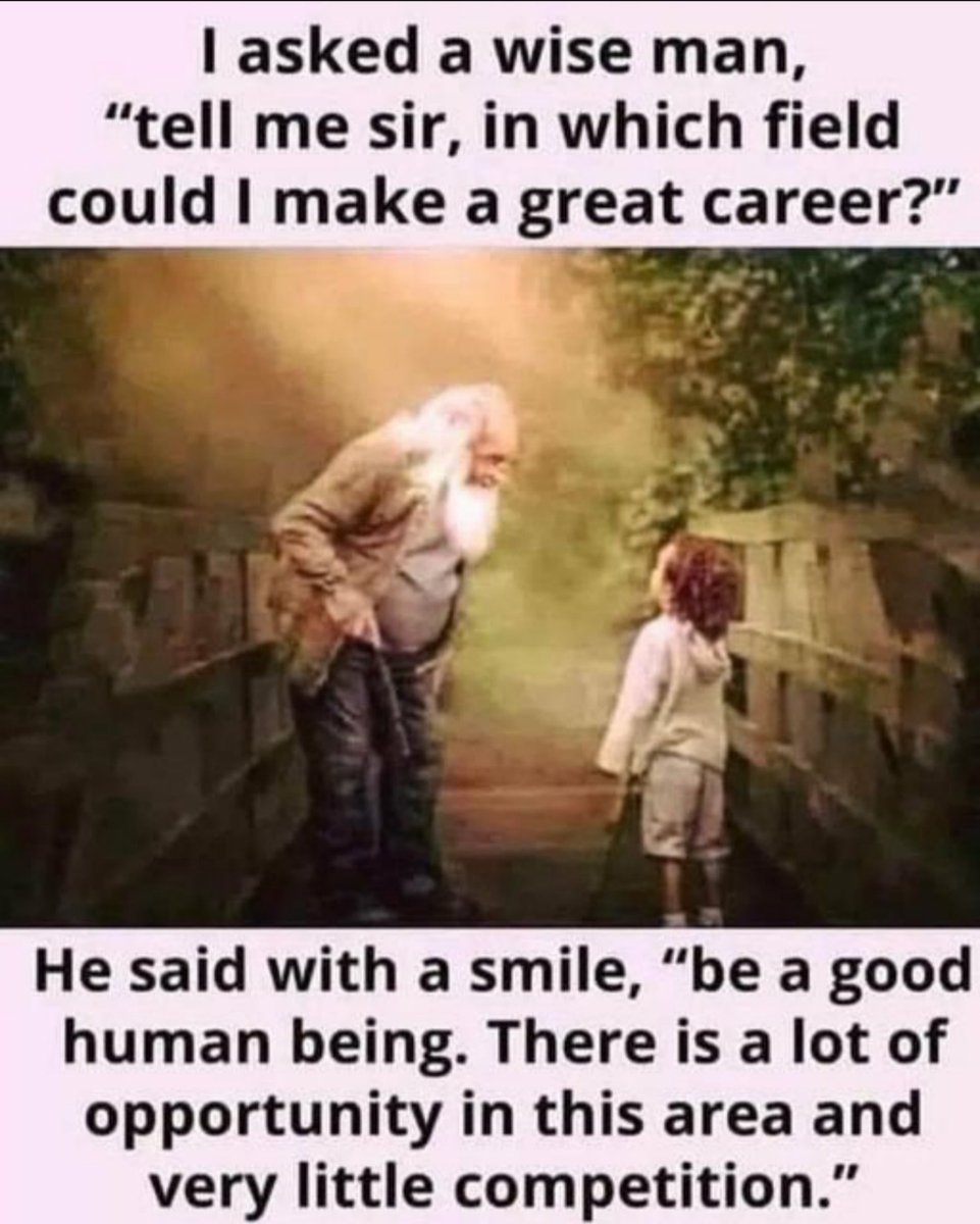 TheGoldlore's tweet photo. Career Hack: Be Human – High Opportunity, Zero Competition! 😄 
#kindnessmatters #bekind #wisdom #motivation #inspiration #lifelessons #positivity https://t.co/tD3FVe7ENJ