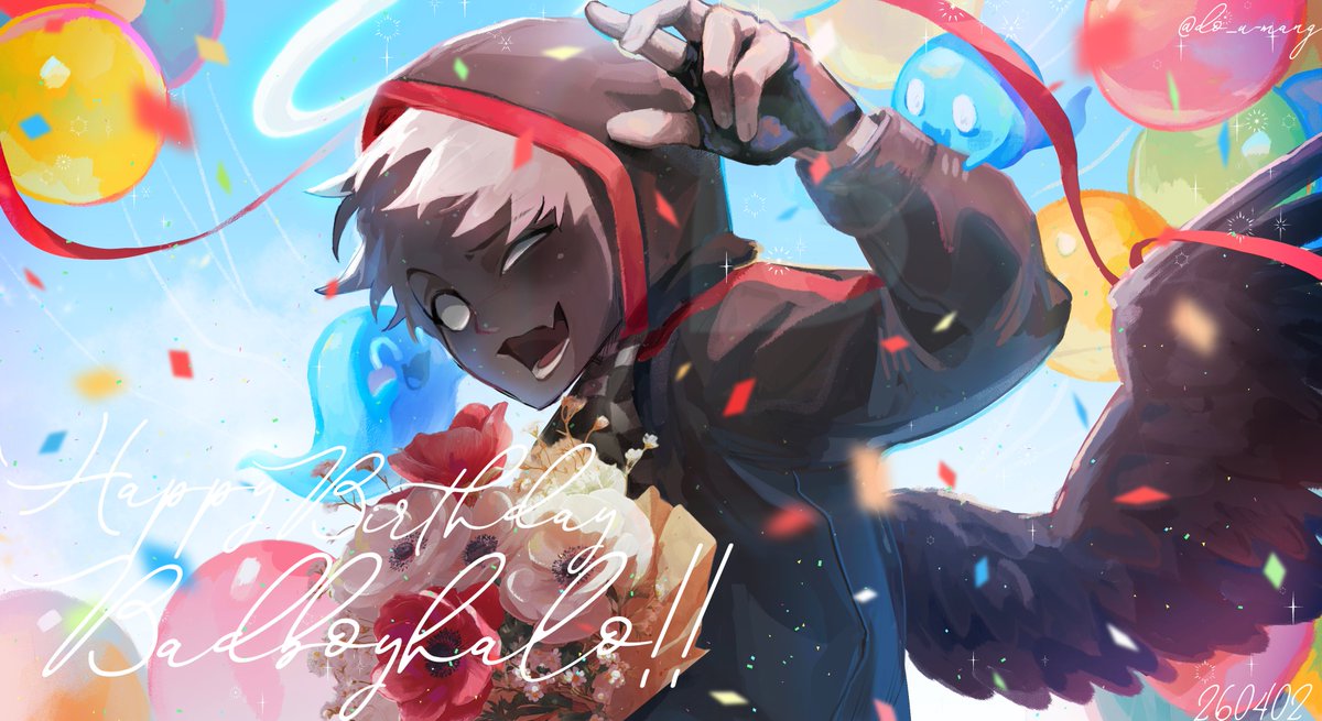 do_u_mang's tweet image. ❤🖤Happy Birthday Badboyhalo!!❤🖤
2026.04.02 #badboyhalofanart #badboyhalo