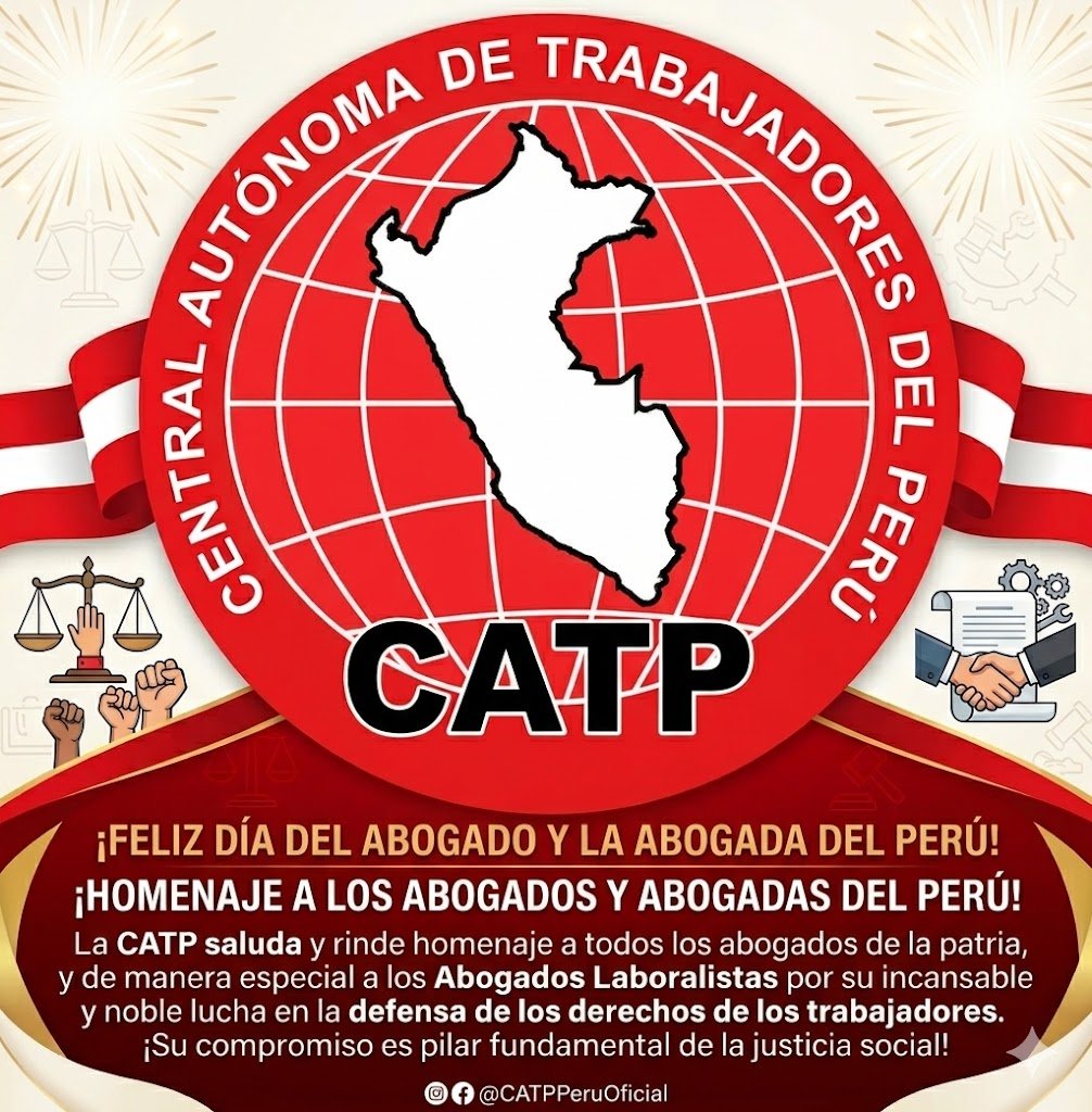 Central Autónoma de Trabajadores del Perú - CATP tweet media