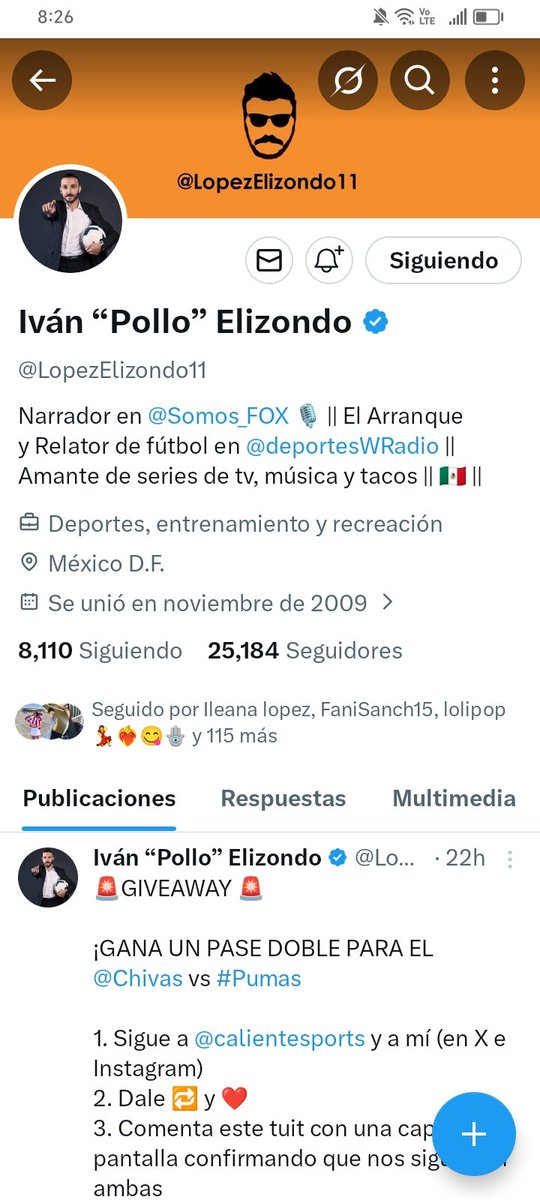 anahiag01's tweet photo. @LopezElizondo11 @Chivas @calientesports #MásAcciónMásDiversión https://t.co/Hh5oe3DAJ9