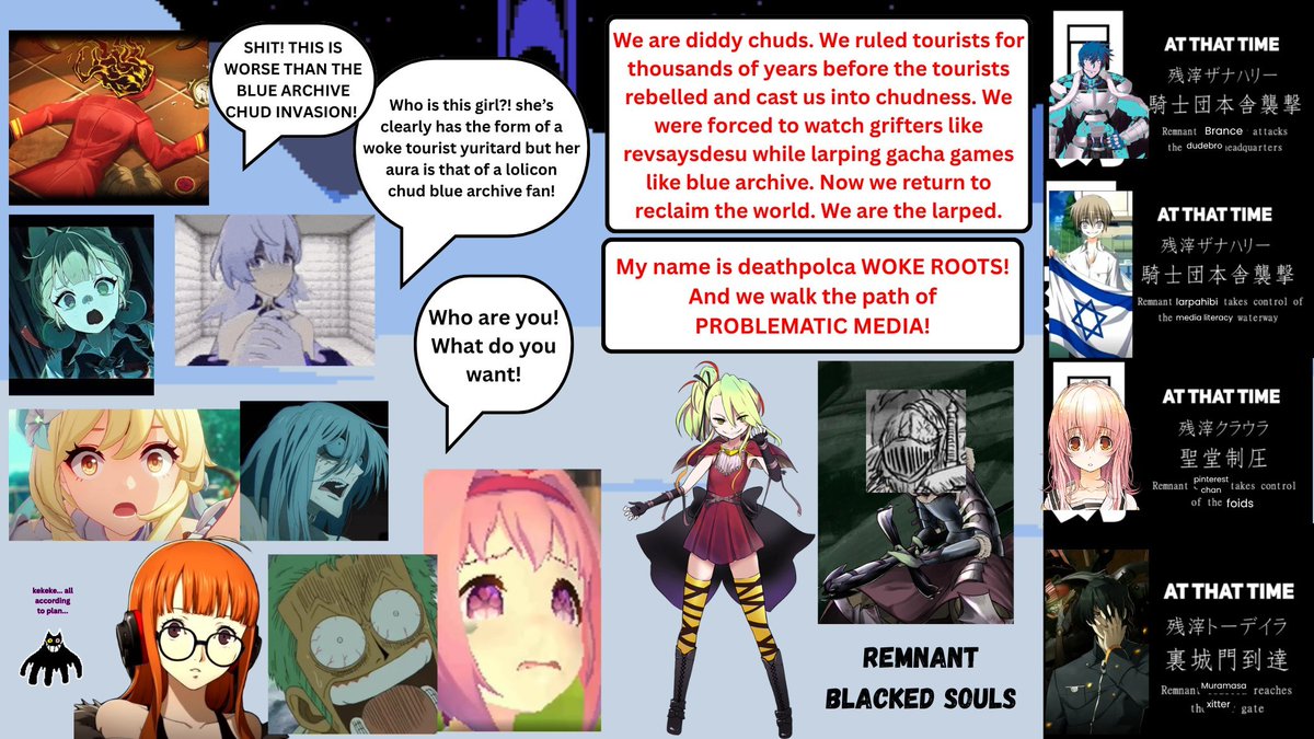 LGD_NTRwarrior's tweet photo. #KILLALL #LIMBUSCOMPANY FANS. LOLIRAPEROGE IS MORE KINO AND BETTER WRITTEN THAN YOUR GACHASLOP. DEMONS ROOTS- NO! KING EXIT MOGS ALL LIMBUS CANTOS COMBINED! #DARKWOKERAPEMEDIA FOR THE WIN https://t.co/SShRqHREAC