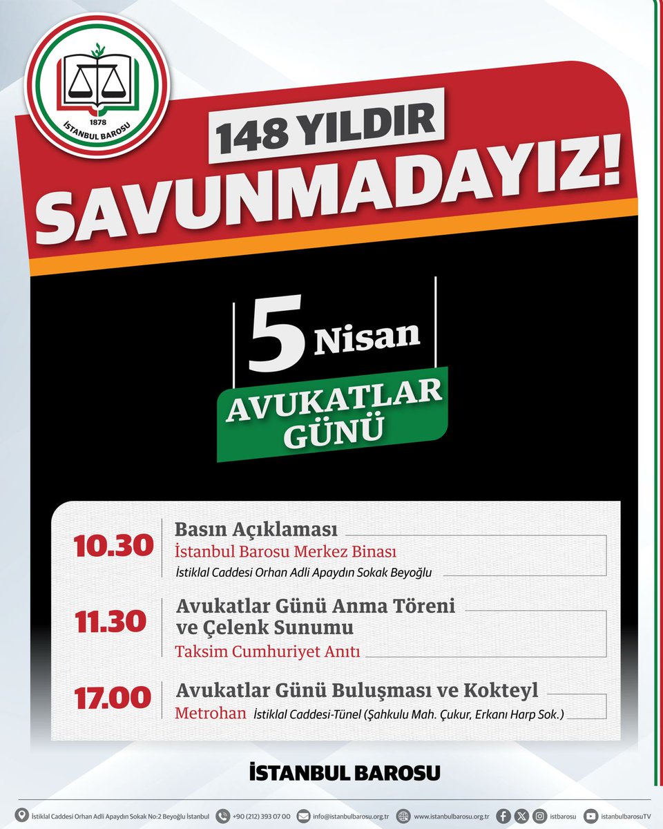 İstanbul Barosu tweet media