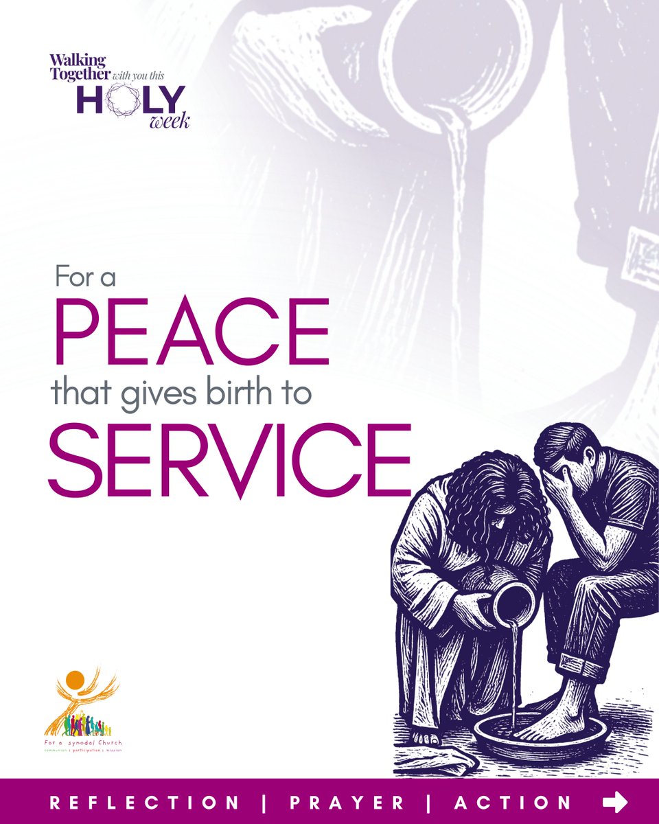 Synod_va's tweet image. “𝙄𝙛 𝙄 𝙩𝙝𝙚𝙣, 𝙮𝙤𝙪𝙧 𝙇𝙤𝙧𝙙 𝙖𝙣𝙙 𝙏𝙚𝙖𝙘𝙝𝙚𝙧, 𝙝𝙖𝙫𝙚 𝙬𝙖𝙨𝙝𝙚𝙙 𝙮𝙤𝙪𝙧 𝙛𝙚𝙚𝙩, 𝙮𝙤𝙪 𝙖𝙡𝙨𝙤 𝙤𝙪𝙜𝙝𝙩 𝙩𝙤 𝙬𝙖𝙨𝙝 𝙤𝙣𝙚 𝙖𝙣𝙤𝙩𝙝𝙚𝙧’𝙨 𝙛𝙚𝙚𝙩. (𝙅𝙤𝙝𝙣 13:14–15) | ✨ 𝐑𝐞𝐟𝐥𝐞𝐜𝐭. Pray. Act . Share 🌿 
#synodality #service #peace