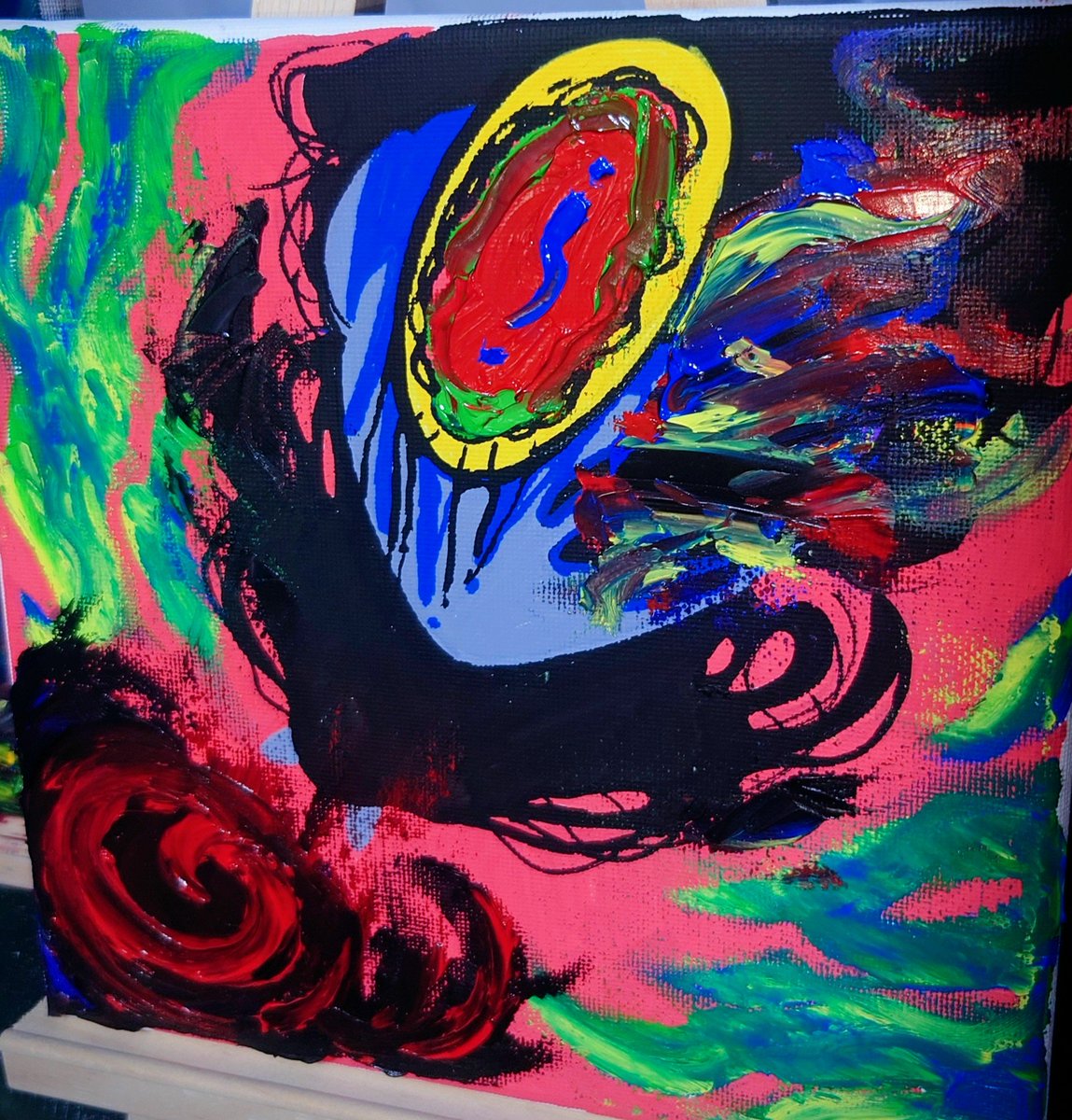 NoiLu0914's tweet image. Kenon no.002
#darkart #surrealart #weirdart
#contemporaryart  #油絵 #ポスカ