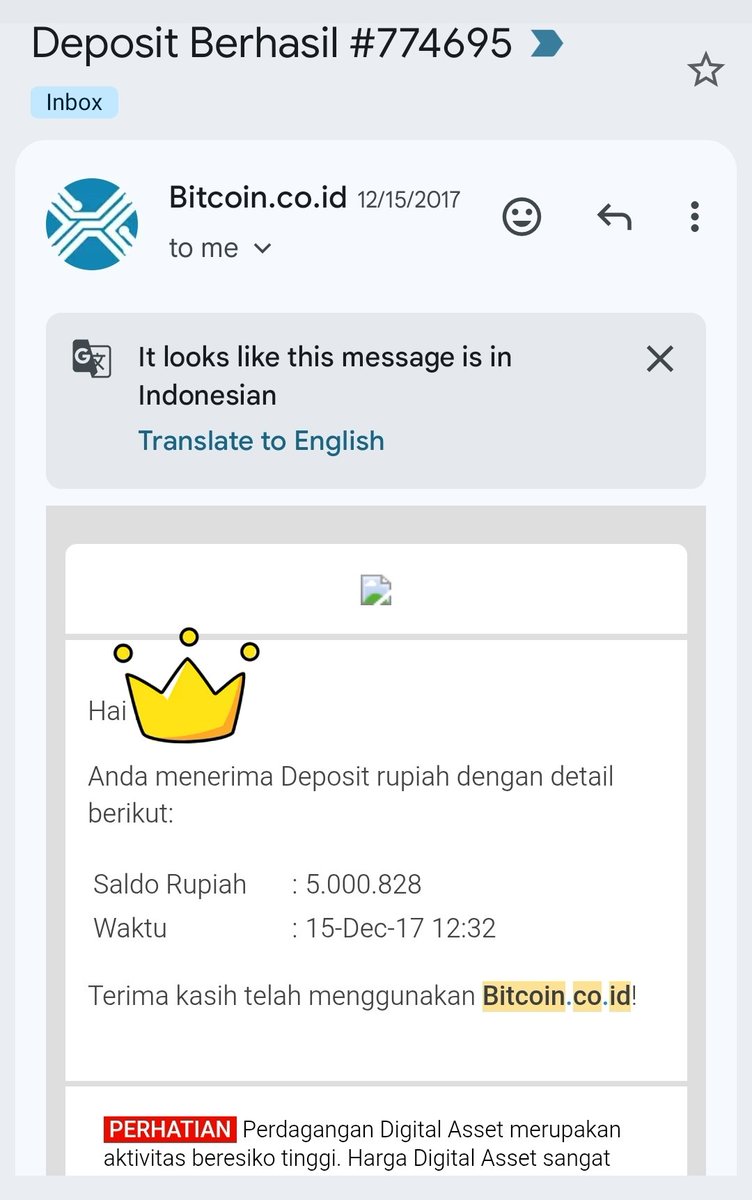 HendraMing4's tweet photo. @WilliamSutanto @indodax Dapat reward apa nih? https://t.co/VB6Iju1WDi
