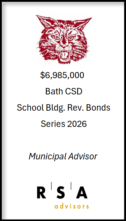 RSA_Advisors's tweet photo. RSA completed a successful bond sale today for Bath County Schools. It was a pleasure working with the district and we look forward to future projects! https://t.co/dGXPx8oiFr