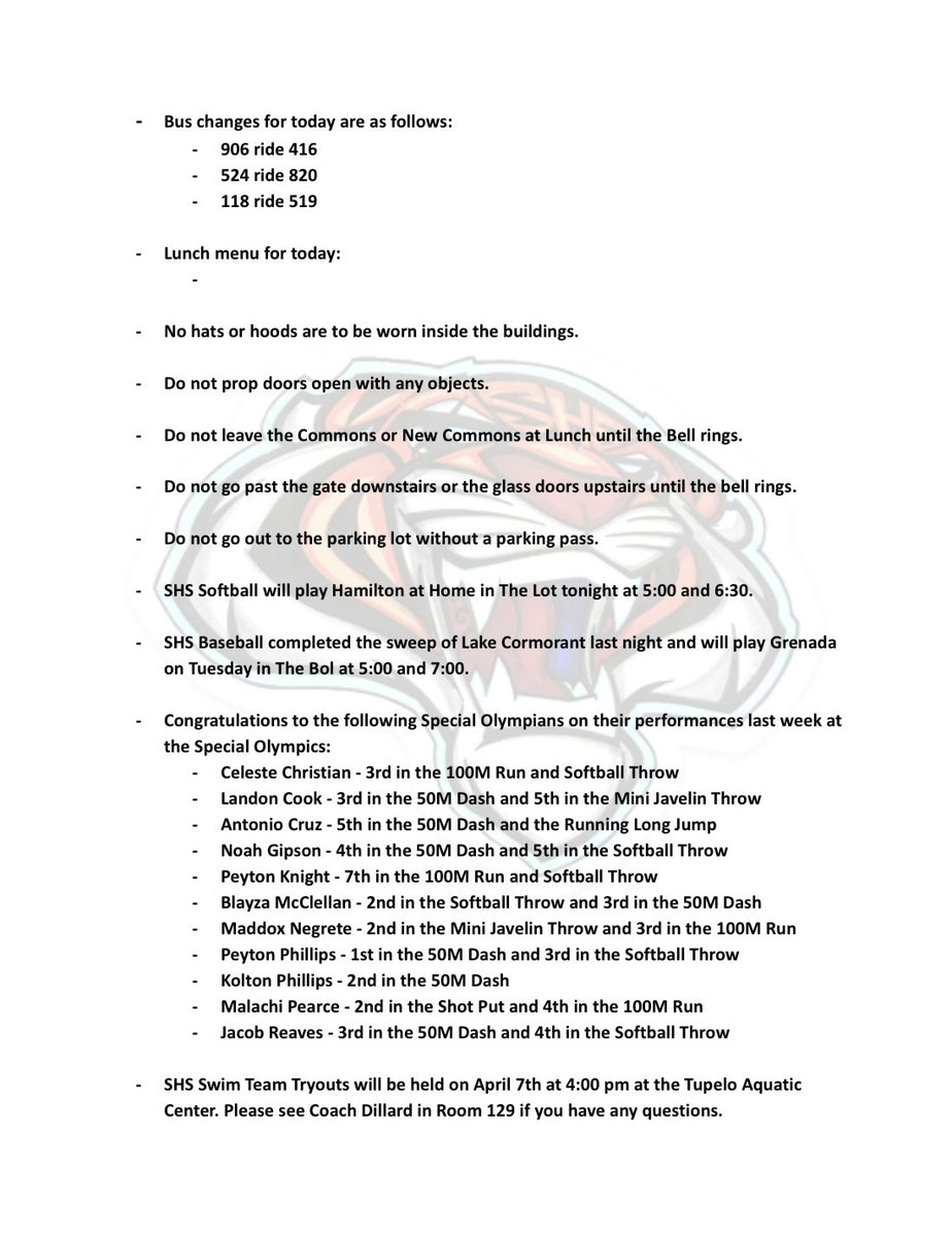 Saltillo High School tweet media