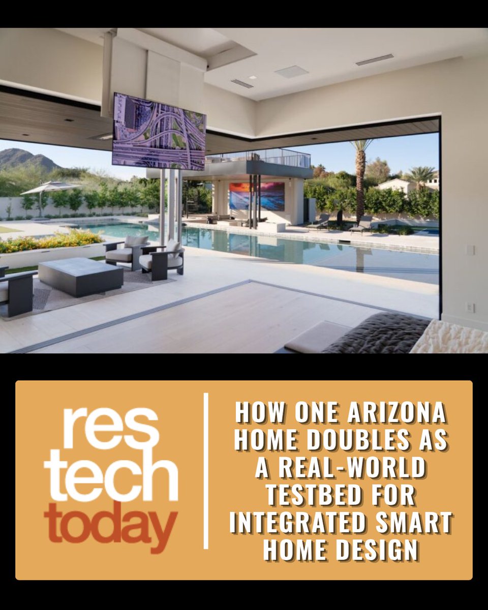 ResTechToday's tweet image. A luxury Scottsdale home doubles as a live smart home showroom, showing how early design and unified systems turn connected tech into a seamless living experience.

Learn more: restechtoday.com/how-one-arizon…

#SmartHome #HomeAutomation #ResidentialTech #ConnectedLiving