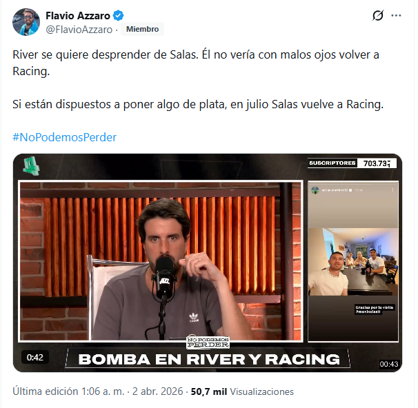 Mariano Fernández tweet media