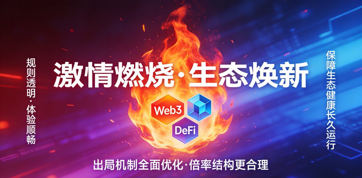 🎯 出局机制已完成全面优化

✨倍率结构更合理
✨ 规则更透明，体验更顺畅
✨保障生态健康长久运行

#BURN #机制透明 #生态闭环 #稳健发展