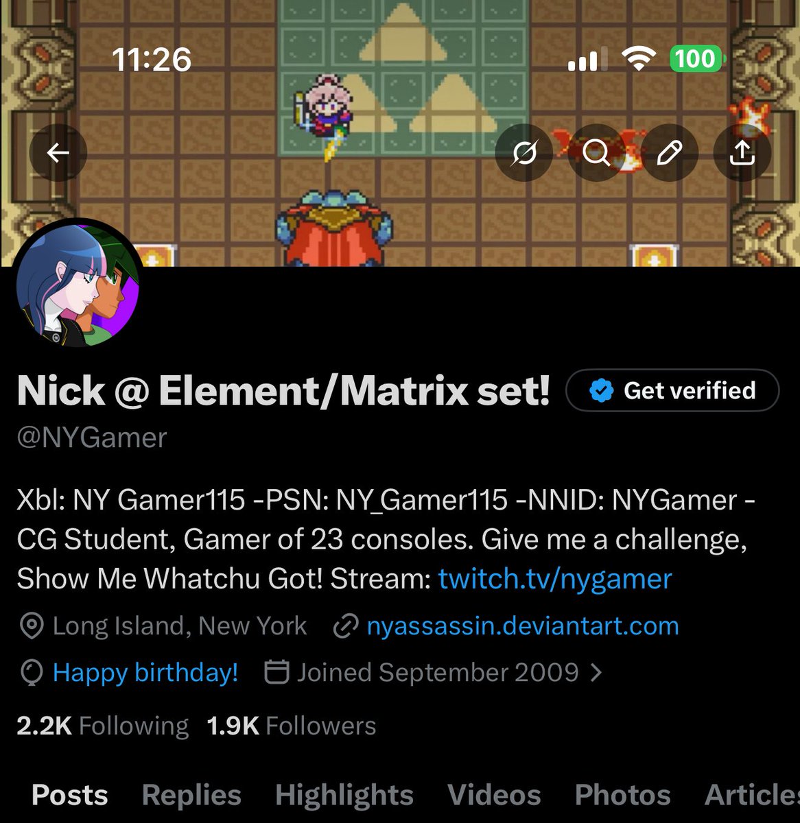 Nick @ Element/Matrix set! tweet media