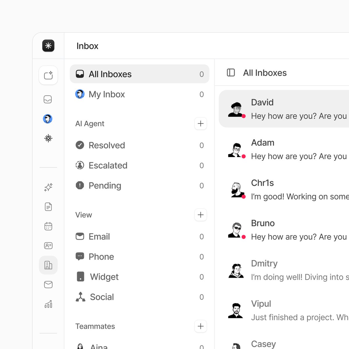 _heyrico's tweet photo. Design cheatsheet (bookmark this):

- Typography: 13px base size, 18px line height, -0.31px letter spacing (tight and readable)
- Colors: TailwindCSS Neutral. 500 for secondary text, 600 for body, 800 for headings
- Background: Three layers. #FFFFFF for surface, #FCFCFC for panels, #F0F0F0 for dividers and hover
- Icons: @huge_icons, 0.8px stroke width

I want to write it down in an article.

Interested?