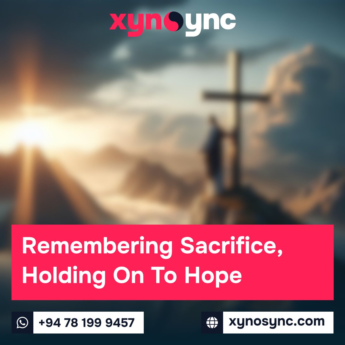 xynosync's tweet photo. Wishing you all a meaningful Good Friday filled with reflection, faith, and the hope for a kinder world.

#XynoSync #GoodFriday #HolyWeek #Web #Software #Server #Cloud #Cybersecurity #SriLanka https://t.co/29hZQsomyh