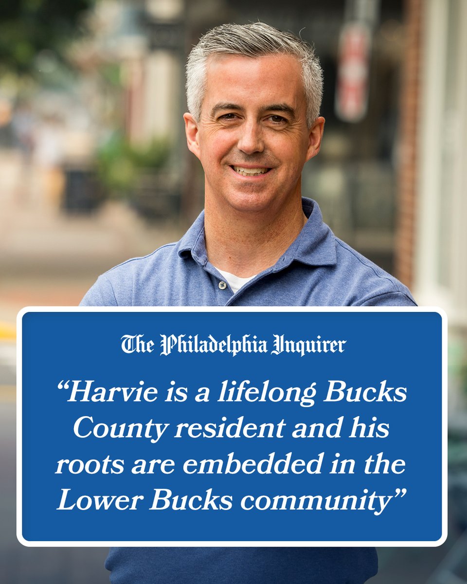 Bobharvie_PA01's tweet photo. Born and raised right here in Bucks County. I taught here. I serve here. And now, I’m running to fight for every family in PA-01 and restore the promise of the American Dream. https://t.co/bYMXseXYq6 https://t.co/XanRdR58Nr