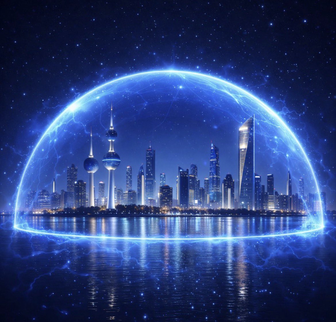 "حصنت الكويت  بالحصن الذي أسسه الله، سوره لا إله إلا الله، بابه محمد رسول الله، حيطانه سلام قولاً من رب رحيم"