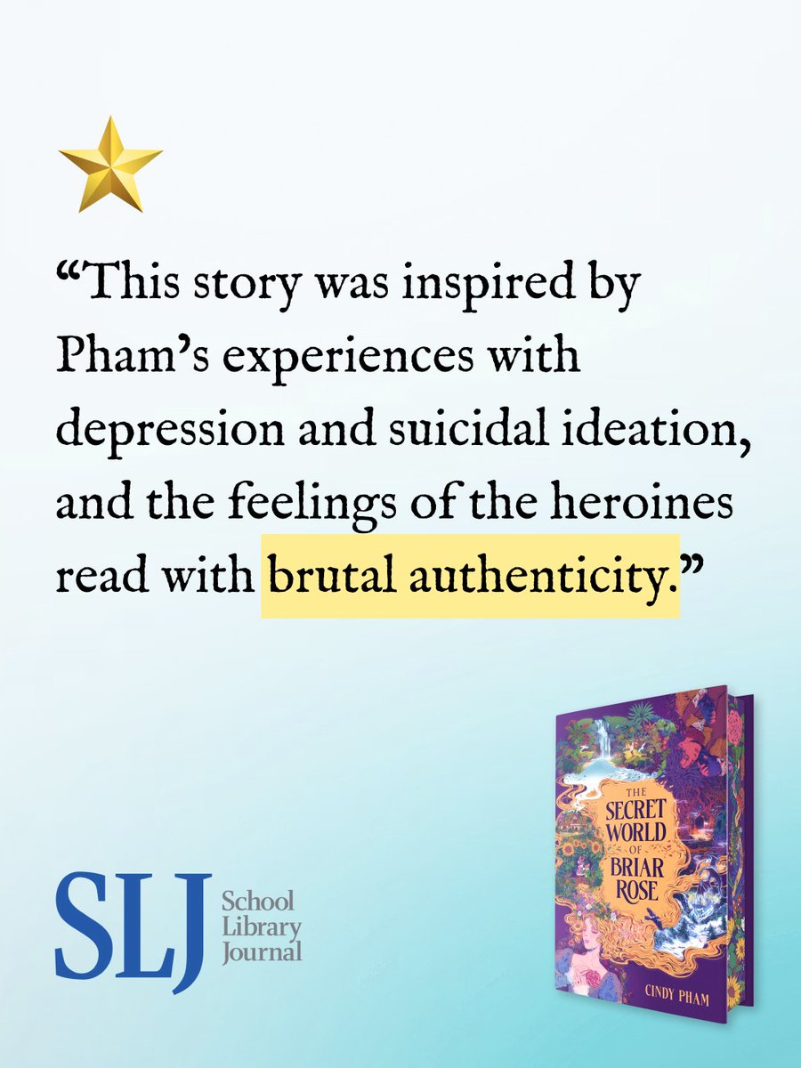 readwithcindy's tweet photo. the secret world of briar rose received a star from the school library journal! 🌟🫶

https://t.co/QtWrq1axgZ

the publication reviews ~6000 books every year &amp; gives stars to books that they deem to be the best in their category. this was such a pleasant surprise to wake up to 🥹 https://t.co/qhSv4orJw6