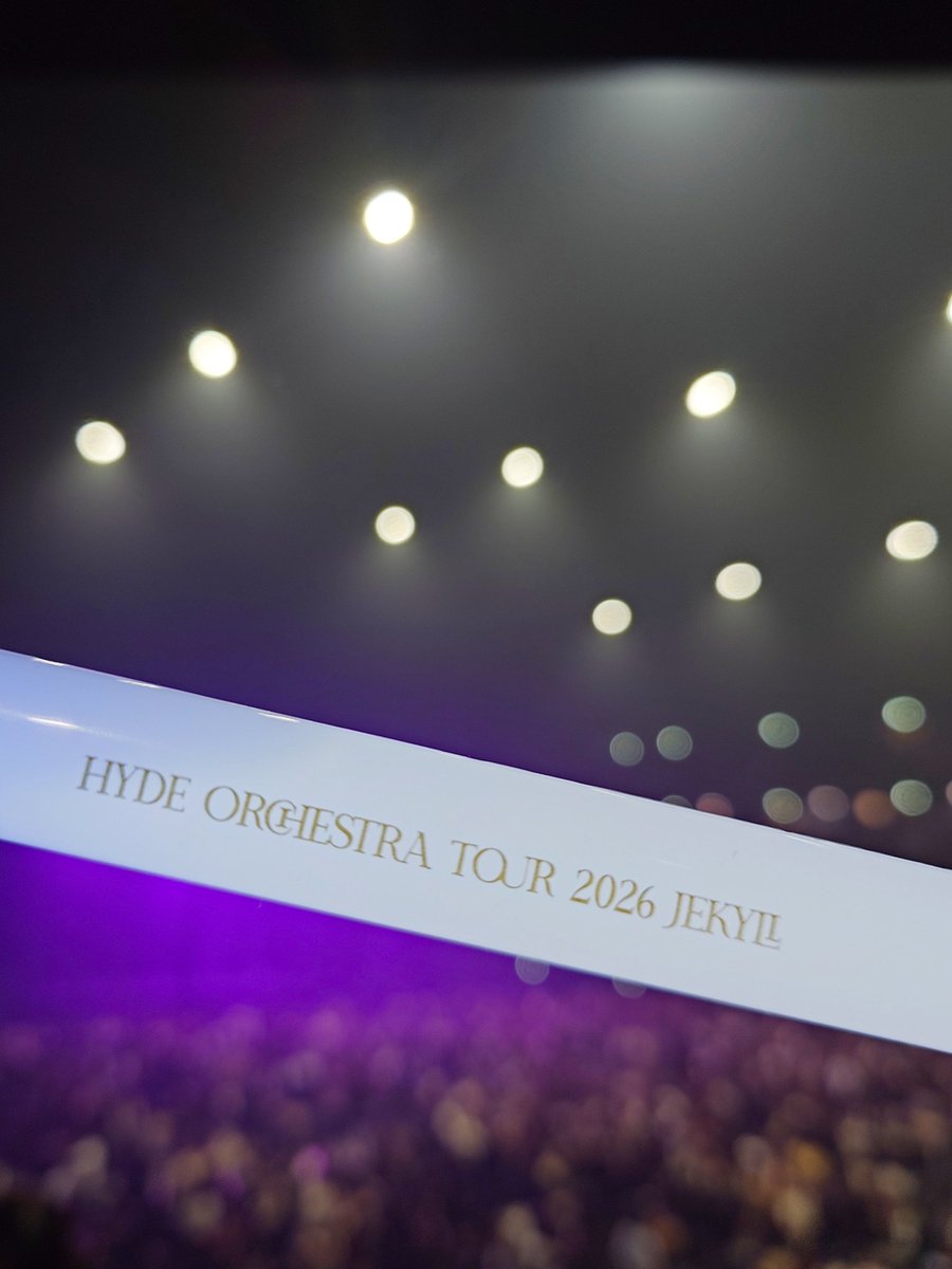 fakestar0722chi's tweet photo. HYDE Orchestra Tour 2026 JEKYLL JAPAN FINAL
ぴあアリーナMM

最高で感動
美しく尊い時間

サイリウムで客席がまるで星空作戦
綺麗でした

HYDE！！！
ありがとう！！！

#HYDE
#JEKYLL
#HYDEOrchestraTour2026JEKYLL
#ツアー15本目
#横浜
#ぴあアリーナMM
#HYDEに届け
#JAPANFINAL https://t.co/6IqcbBSLKq