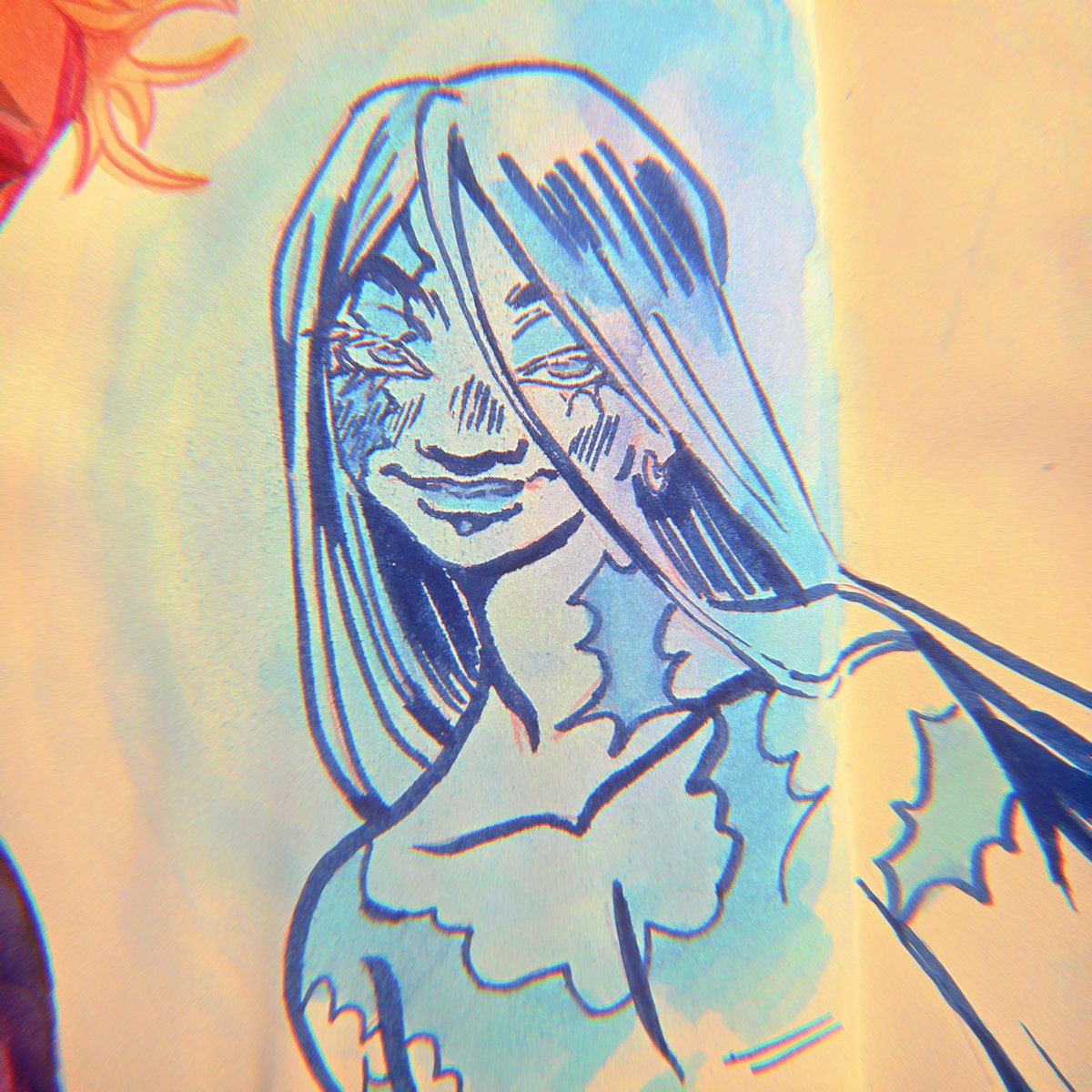 blue haired shanks tweet media