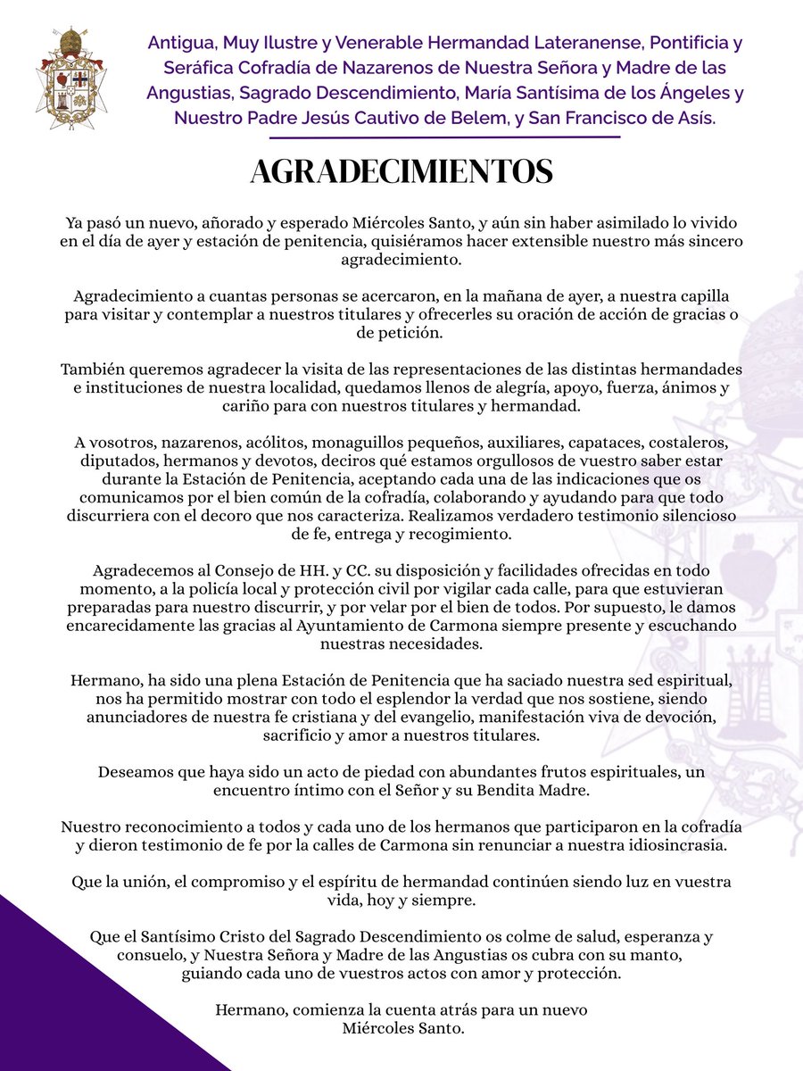 Hdad. de la Quinta Angustia de Carmona tweet media