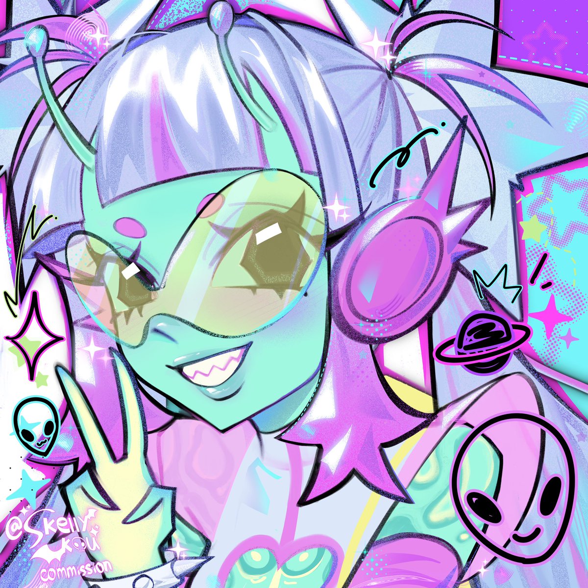 skellykou's tweet photo. Forgot to share this one! 
Deco icon for naturestormgirl 👾 https://t.co/lm4Sq9WvcW