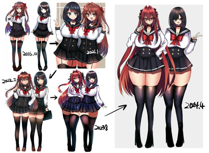 ❤💙( OC ) 今年10年目らしい 親の性癖出てる.....
2024年までは変身ヒロインも異種敗北もなかったなあ..... 