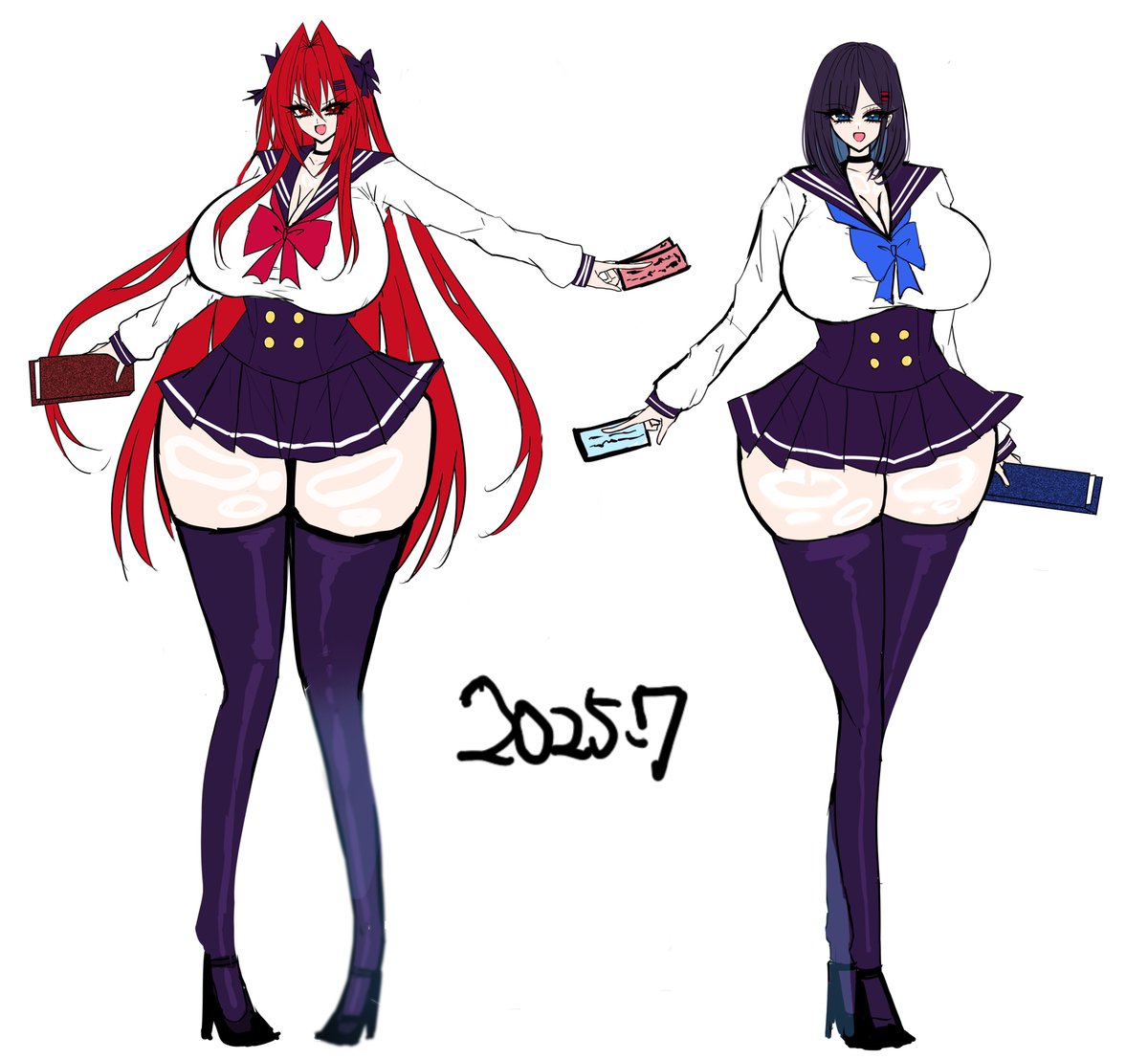 ❤💙( OC ) 今年10年目らしい 親の性癖出てる.....
2024年までは変身ヒロインも異種敗北もなかったなあ..... 