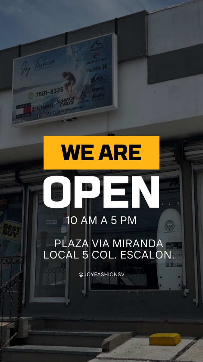 Te esperamos este día de 10 am a 5 pm visítanos y descubre la cuerda de productos que tenemos para ti ☀️
