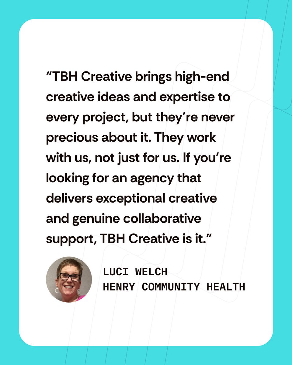 tbhcreative's tweet photo. Henry Community Health
Client since 2024

Website strategy, redesign, development; marketing templates; digital campaign strategies, creative, and execution → https://t.co/1YyLxAtfO1 https://t.co/vdyVD7sGWk
