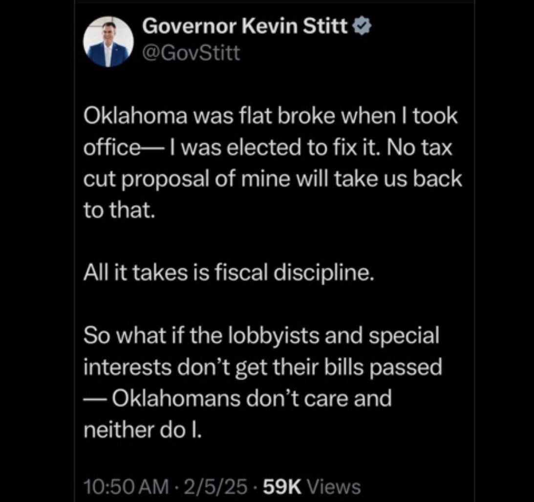 Oklahoma D.O.G.E. tweet media