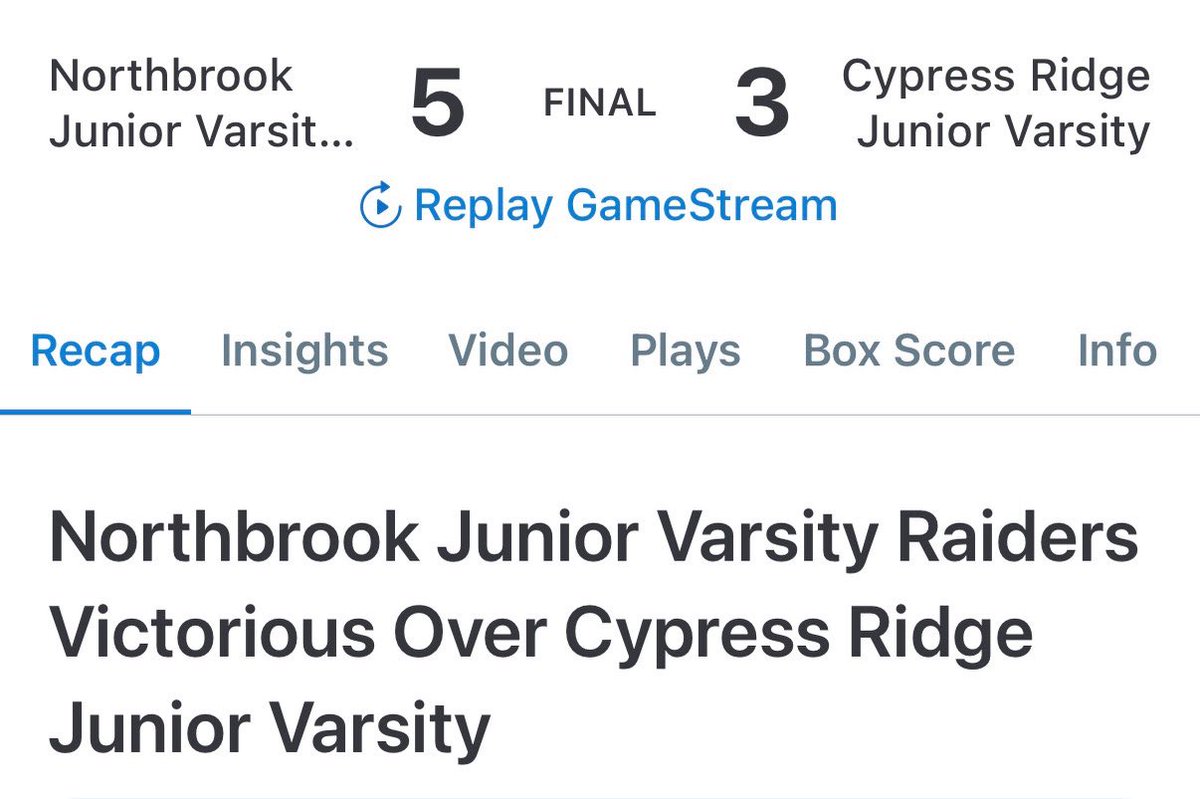 Northbrook Baseball tweet media