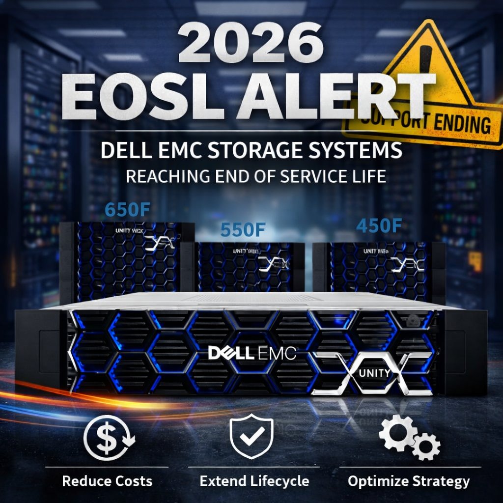AlucidSolutions's tweet image. A large group of Dell EMC storage systems arere reaching End of Service Life in 2026 — and now is the time to evaluate your options.

Learn more and get the full list of EOSL devices. alucidsolutions.com/post/2026-eosl…

#ITservices #ITmaintenance #thirdpartymaintenance #EOSL #DellEMC
