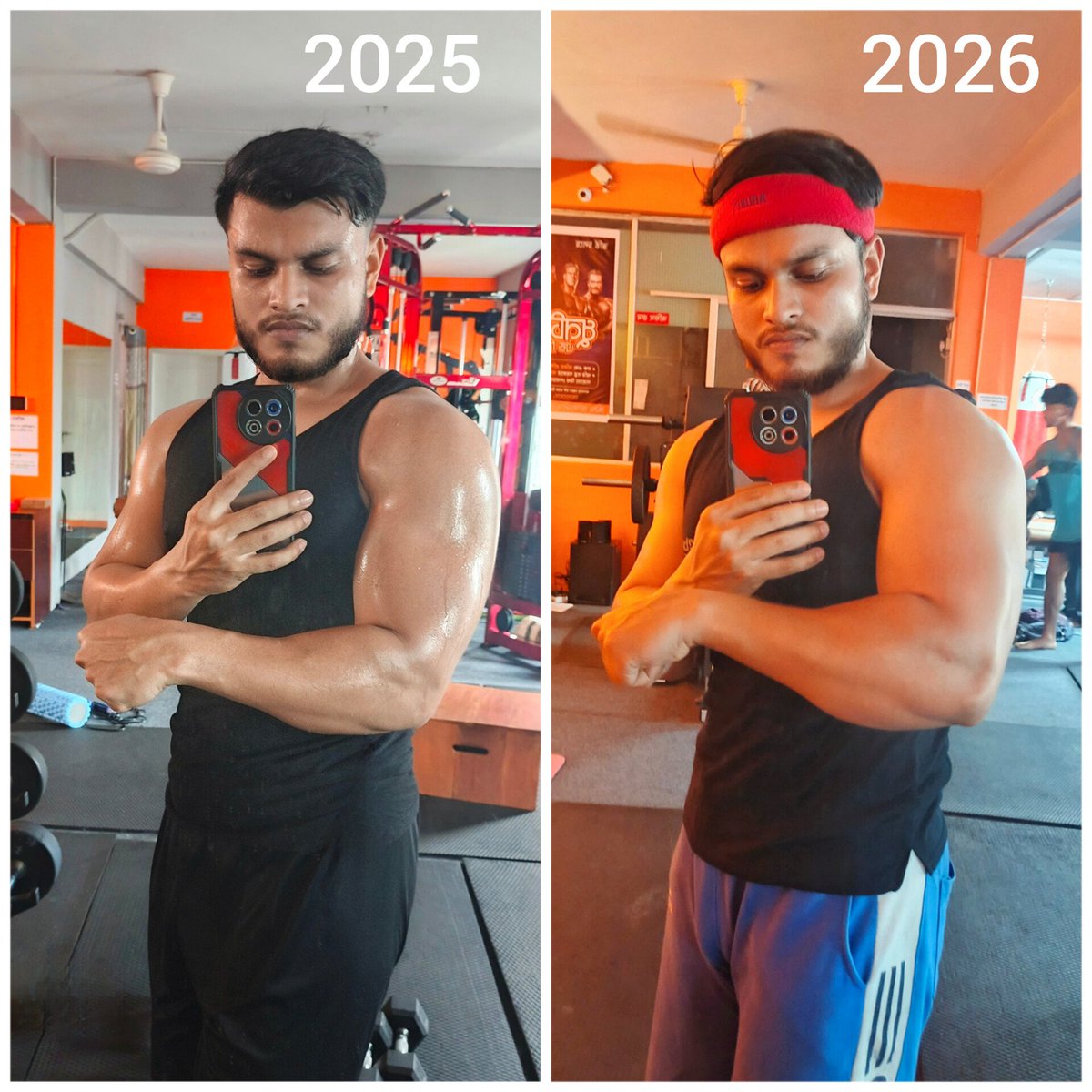 Mahanur_Rahman_'s tweet image. 2025 → 2026. Same gym. Same mirror. Different me. 💪🔥

The body keeps the score of every early morning, every skipped cheat meal &amp;amp; every rep when I wanted to quit.

The grind is quiet but the results speak loud 👊

#TransformationTuesday #2025vs2026 #GymLife #Gains #NeverStop