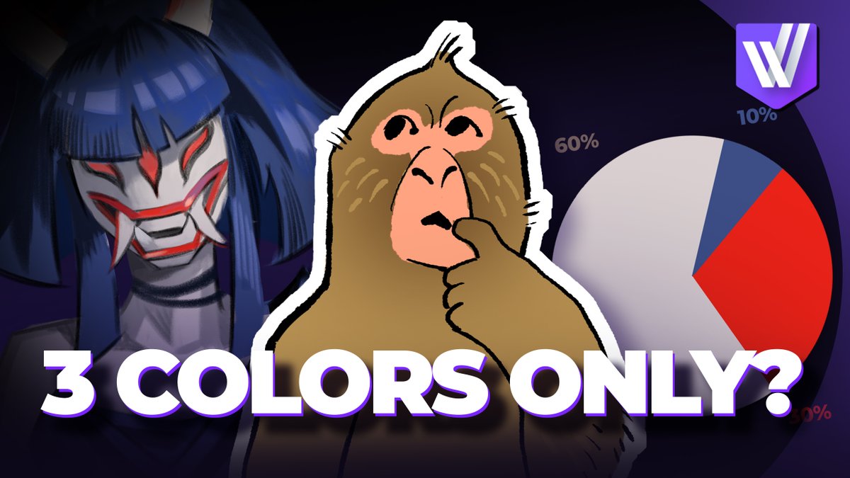 visignacademy's tweet image. 3 colors are enough for cool characters 👀
It’s all about value, saturation, materials – and ratios that make any design look good. Check out how Mathias Osland used them to create this Oni lineup:
🎥 youtu.be/B7fmJXWYp60
#visignacademy #characterdesign #colortheory