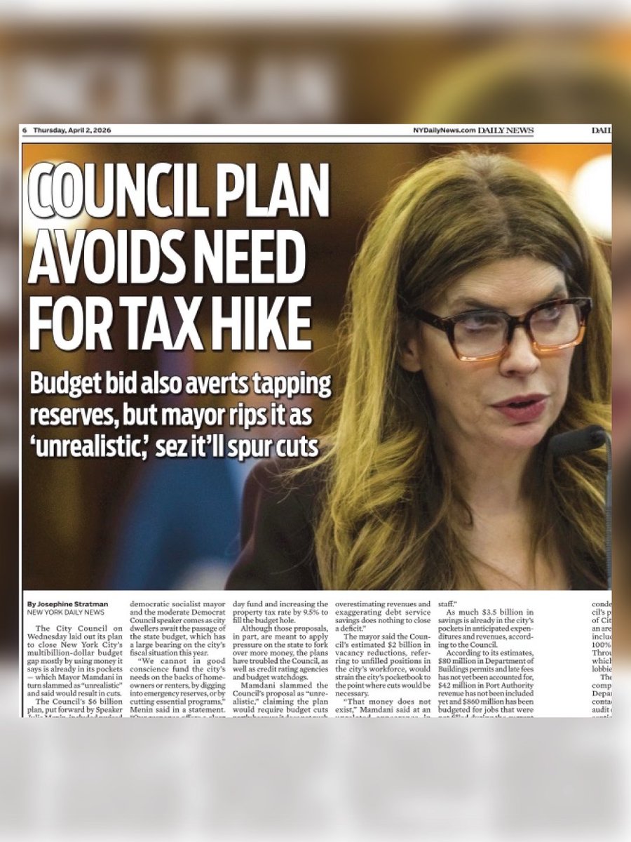 Speaker Julie Menin tweet media