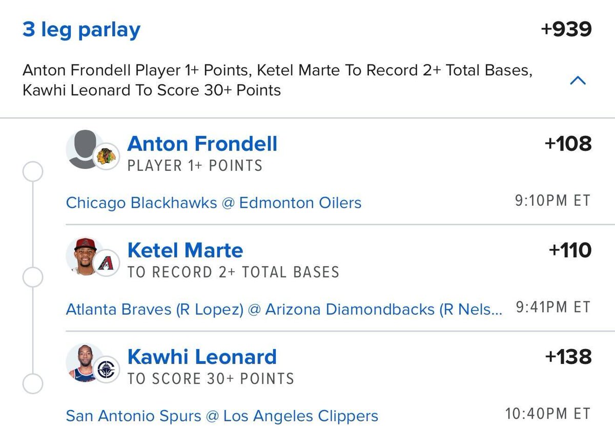 🔥 The Everything Parlay +939

This is the perfect slate for a multi-sport parlay! How are we liking these spots tonight? 👀

🔗 Link - bit.ly/Parlay4-2
