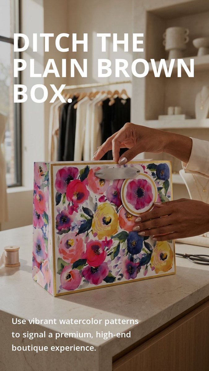 boxandwrap's tweet image. 🎨🌸These watercolor‑flower bags, wraps, and mailers bring an airy, hand‑painted charm to your seasonal displays — perfect for Mother’s Day gifting, spring boutiques, and floral‑themed assortments.

boxandwrap.com/products/water… 

#SpringPackaging #WatercolorFlorals #BoutiqueDisplays