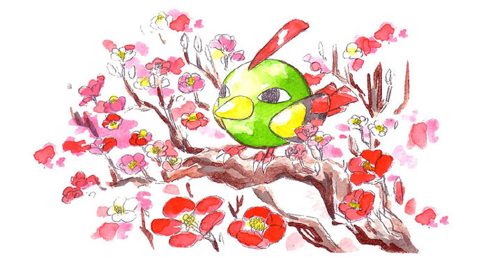 「#ポケモン民俗学 ネイティ こちらを観察しているかのようなまなざしなので、山の神」|Ｎｏ．０１７のイラスト