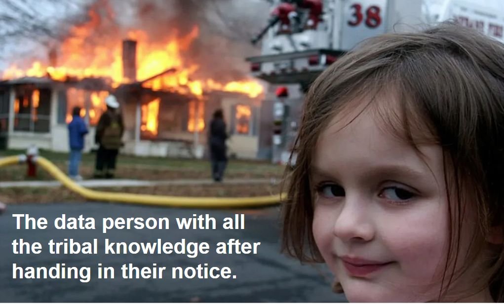 AnomalyArmor's tweet photo. Engineers leaving and taking with them tribal knowledge is always a problem. We can't prevent that, but we can give you the tools to quickly and with little effort set up test coverage for data that you now own. #dataobservability #dataquality https://t.co/U1mAkprK7Q