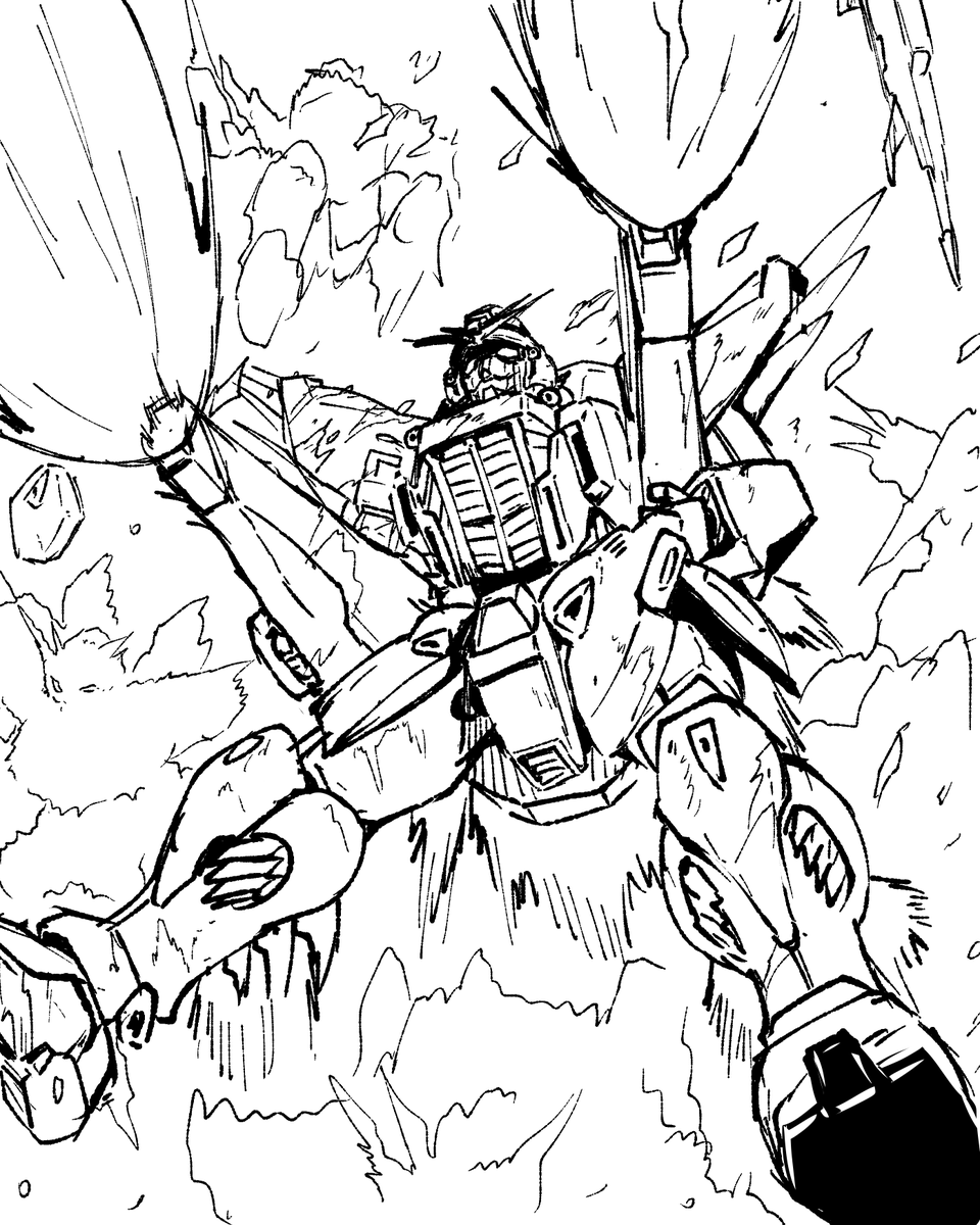 描くか…ガンダムF91を… 