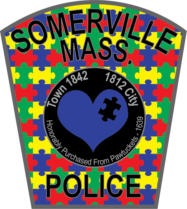 SomervillePD's tweet photo. April 2nd is World Autism Awareness Day, and April is Autism Acceptance Month. The Somerville Police Department is proud to stand with individuals on the autism spectrum and their families. 
#autismawareness #somervillema https://t.co/YV4iyBV9fm