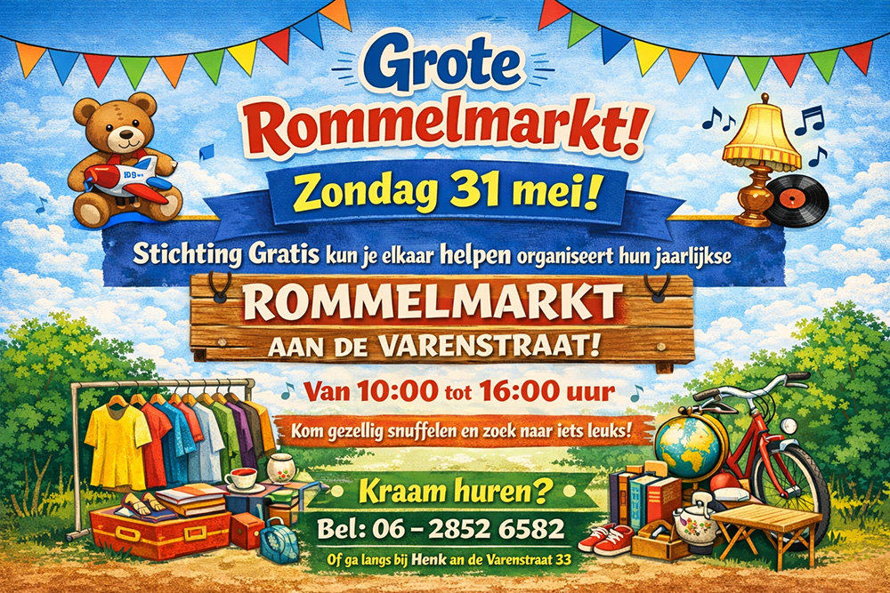 31 Mei rommelmarkt Varenstraat dewester.info/31-mei-rommelm… #DeWester #Nijmegen #Nieuws #rommelmarkt
