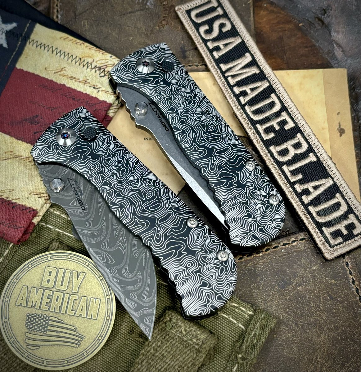 USAMADEBLADE's tweet image. Random Thursday as we bring back the Topo Defiant-7 Talos and a handful of customized Hinderer XM-18 3.0” Bowie’s!  Check these all out and more at USA Made Blade!

usamadeblade.com

@defiant7_ 

#madeintheusa #everydaycarry