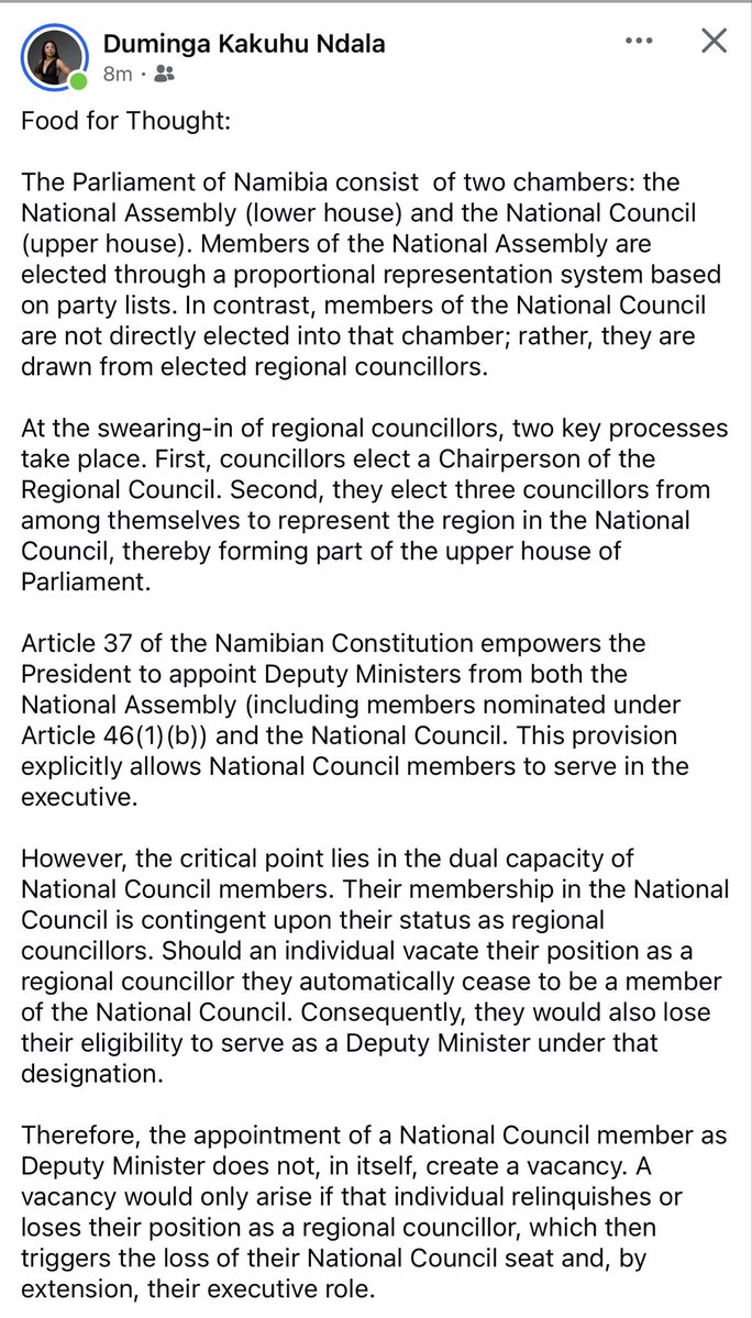 Inna Hengari, MP tweet media