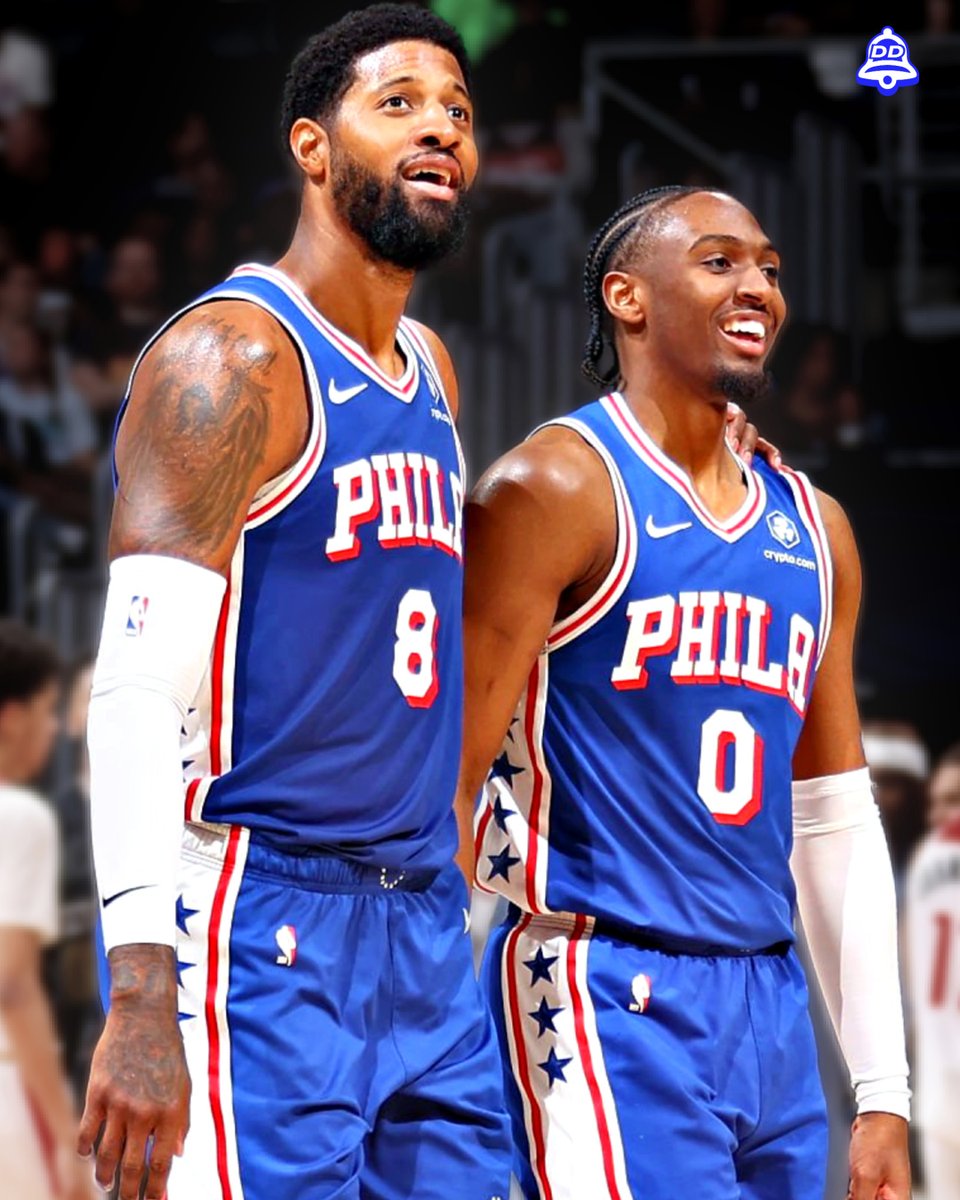 PhillyDunk's tweet image. Paul George &amp;amp; Tyrese Maxey since returning:

#George:         #Maxey:
28.0 PPG         25.7 PPG
7.0 REB             8.7 AST
3.5 AST            5.3 REB
3.0 STL            1.0 BLK
51.9 FG%         50.0 FG%
42.6 3PT%     30.0 3PT%

Here they come!
#MadeForThis | #Sixers