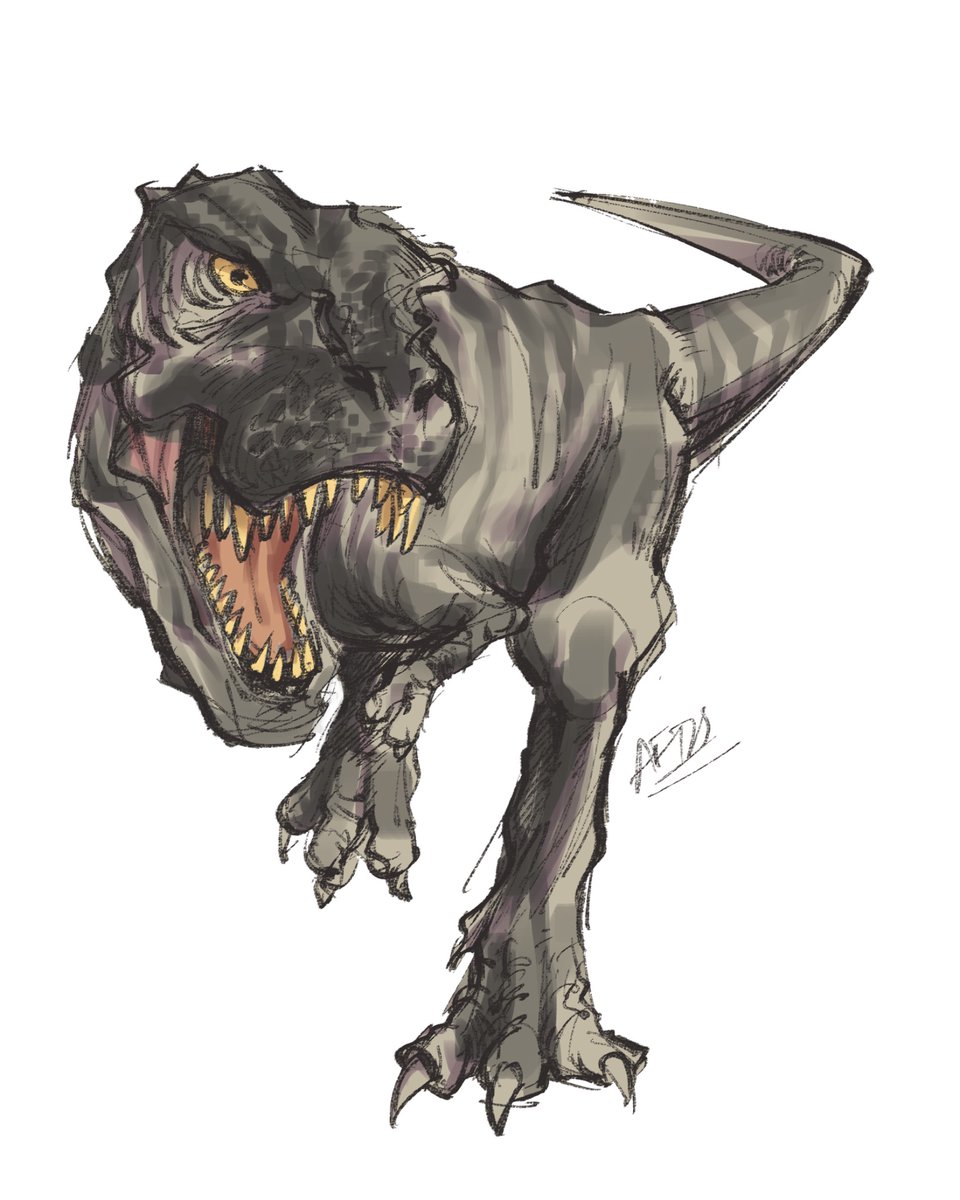 AfdsBm's tweet image. Random T-Rex Drawing #trex #dinosaur #dino