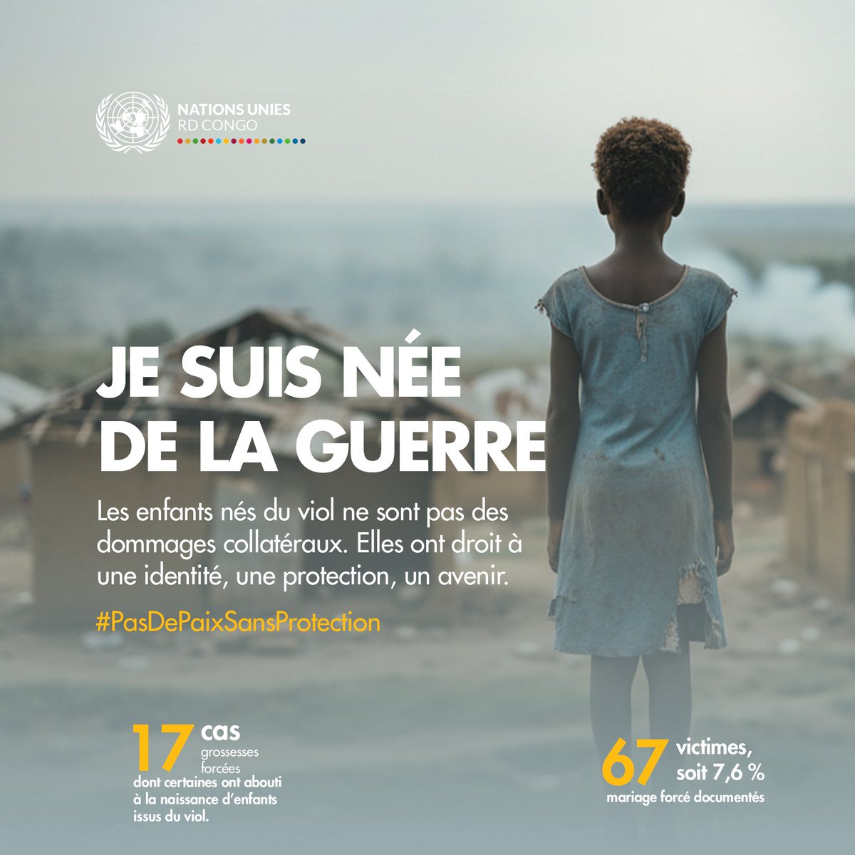 unjhro's tweet photo. Tolérance zéro contre l’esclavage sexuel.

Protéger les enfants nés du viol dans les conflits armés, c’est défendre leurs droits.

#PasDePaixSansProtection
@DenisMukwege @MONUSCO @ONURDCongo @PVahard @UNFPARDC @UNHumanRights @UNICEFDRC https://t.co/JySJctXqou