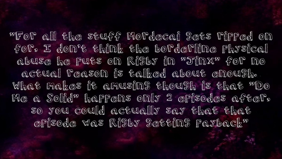 Regular Show confessions and takes tweet media