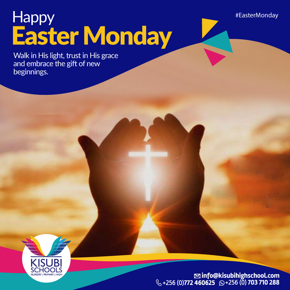 A new day. A renewed spirit.

This #EasterMonday, we celebrate hope, faith, and the beauty of new beginnings. May His light guide your path and His grace strengthen your journey.

From all of us at #KisubiSchools, we wish you a blessed and joyful Easter Monday
#TheKisubiPromise