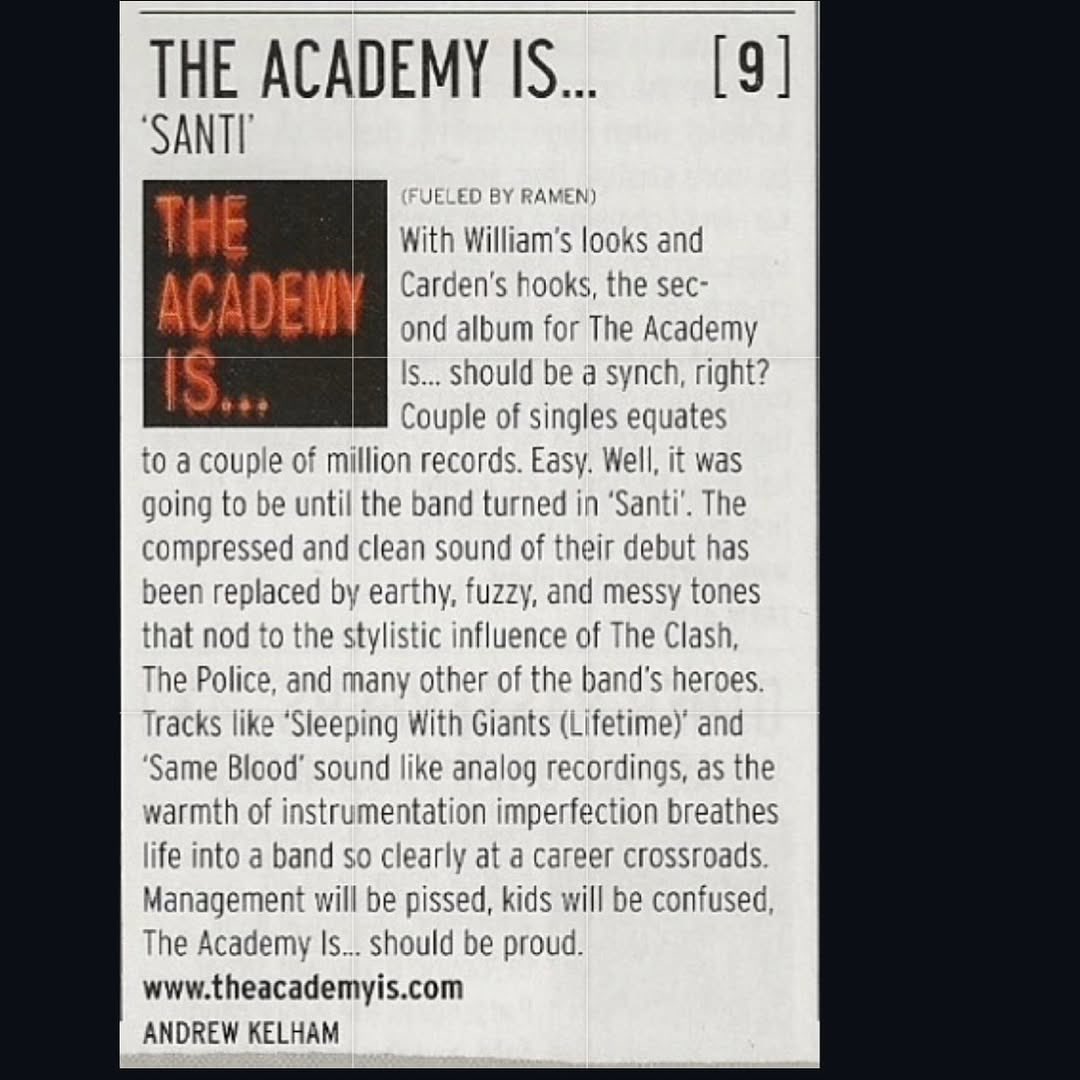 The Academy Is… Archive 🩵 tweet media