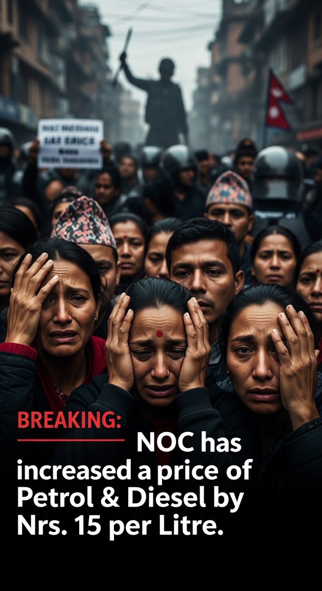 सरकारले भन्यो: "स्वस्थ रहनुस्, हिँड्ने बानी बसाल्नुस्।" त्यसैले पेट्रोलमा १५ रुपैयाँ बढाइदिएछ! 🚶‍♂️💨

अब त गाडी ग्यारेजमा थन्काएर साइकल किन्ने बेला आयो। कसैले राम्रो साइकल बेच्न छ भने सम्पर्क गर्नुहोला! 🚲 #NOC #PetrolPrice #Inflation #Nepal #CycleLife